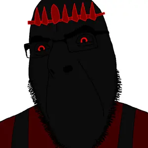 crimsonvoidhydra1488, cobson, armor, black sclera, black skin, crimson void knight (shadovis rpg), crown, no mouth, red eyes, shadovis rpg