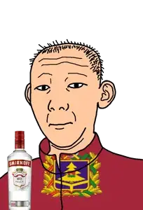 kuzjak, 1864, alcohol, bottle, bryansk oblast, closed mouth, clothes, communism, drink, ear