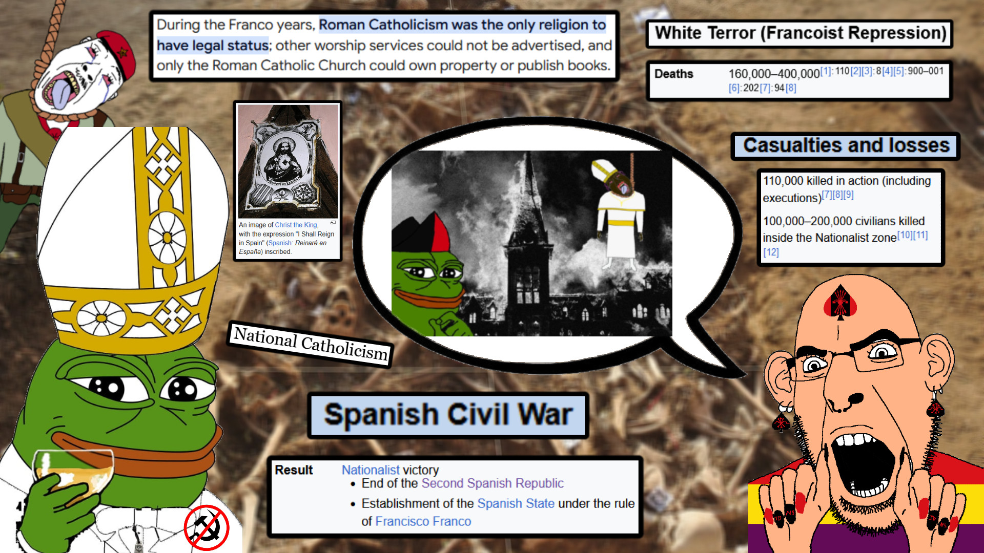 cobson, spadeson, 2soyjaks, antifa, catholic, catholicism, christian cross, christian identity, christianity, communism