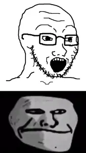 trollface, a24 slowburn soyjak, beastjak, bernd, cobson, cocson, feraljak, gapejak, impish soyak ears, markiplier soyjak