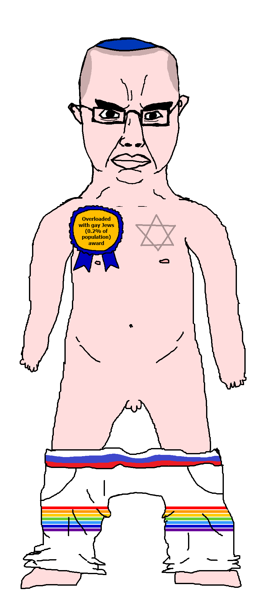 chudjak, chudjak front, obsessedchud, autonomous oblast, award, balding, clothes, flag, full body, gay