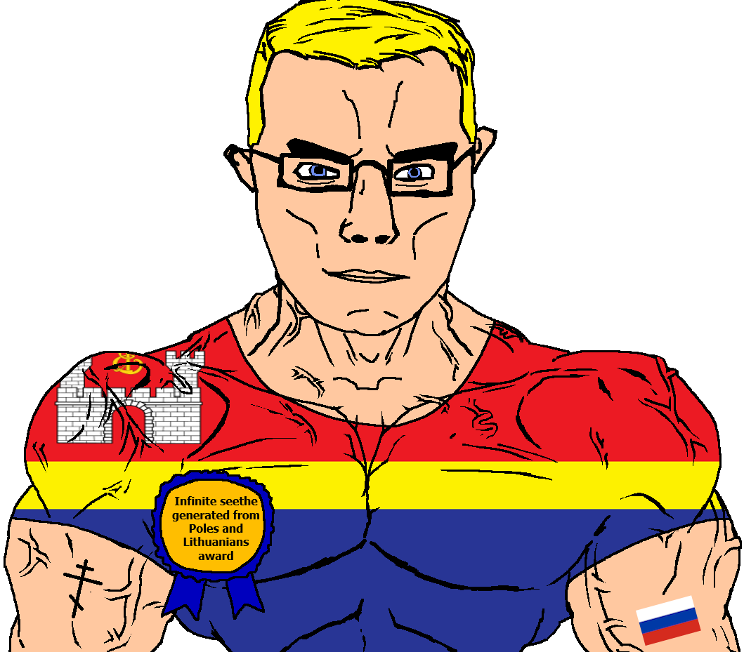 chudjak, chudjak front, muscular chud, arm, award, blonde hair, blue eyes, buff, castle, christianity