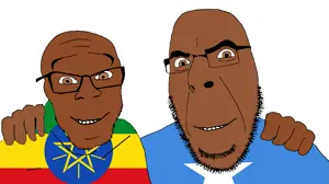 cobson, feraljak, no more brother wars, ethiopia, friendship, glasses, smile, somalia, stubble, ethiopia