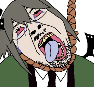bernd, hanging troonjak, troonjak, ack, bloodshot eyes, crying, funamusea, glasses, gray hair, hanging