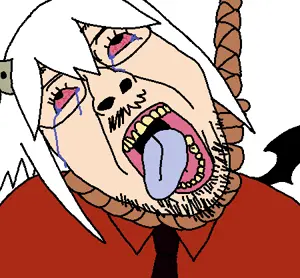 bernd, hanging troonjak, troonjak, ack, crying, funamusea, glasses, hair, hanging, hanten
