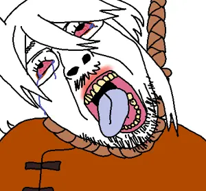 bernd, hanging troonjak, troonjak, ack, bloodshot eyes, clothes, crying, funamusea, glasses, hair