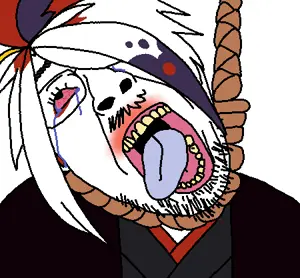 bernd, hanging troonjak, troonjak, ack, akeduru, bloodshot eyes, clothes, crying, funamusea, glasses