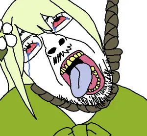 bernd, hanging troonjak, troonjak, ack, bloodshot eyes, clothes, crying, flower, funamusea, glasses
