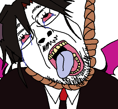 bernd, hanging ugly personjak, ugly personjak, ack, bloodshot eyes, clothes, crying, funamusea, glasses, hair