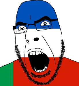cobson, cleavage, flag, full head, glasses, hair, khakassia, looking to the right, open mouth, russia