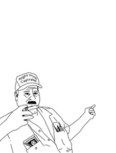 unknown, capitalism, clothes, hands, hat, maga, maga hat, pointing, right wing, smoking