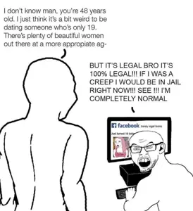 wojak, feraljak, zoomer on computer, computer, facebook, glasses, hair, keyboard, pink hair, stubble