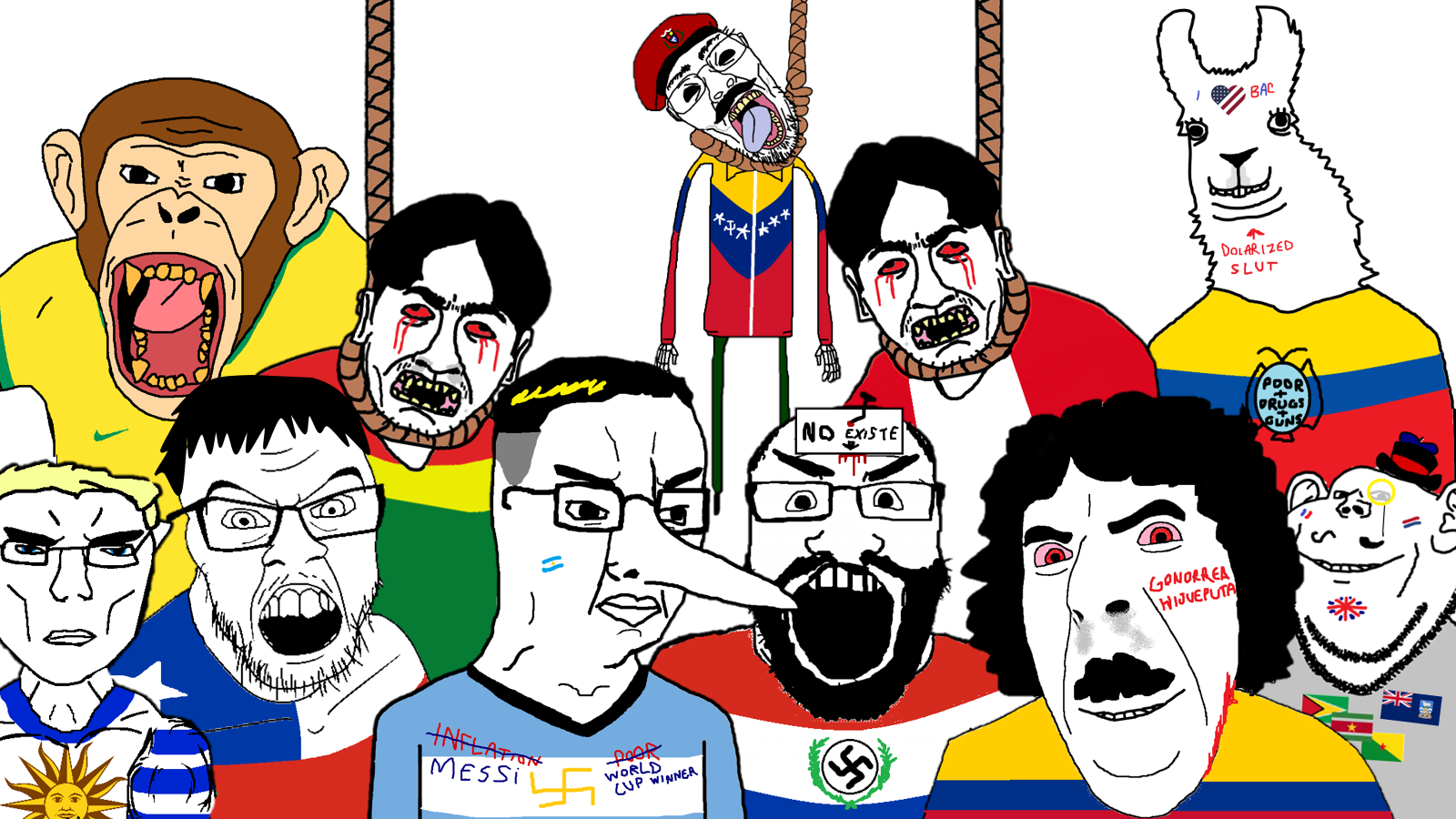 bernd, chudjak, cobson, feraljak, impish soyak ears, markiplier soyjak, monkeyjak, unknown, science lover, unbotheredchud
