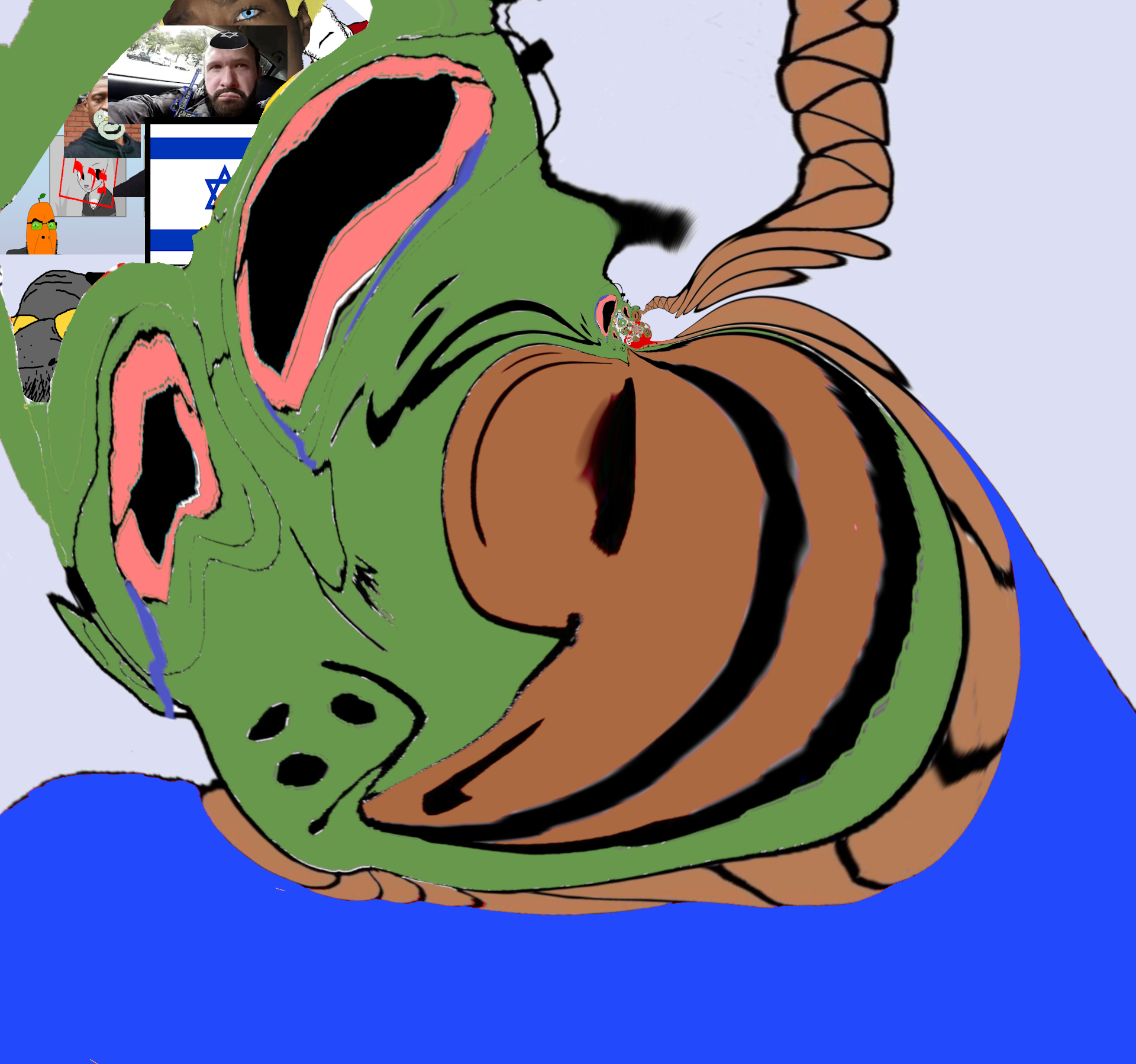 george floyd, nate higgers, pepe, chudjak, cobson, gapejak, markiplier soyjak, chudjak front, jartycuck, mustached gapejak