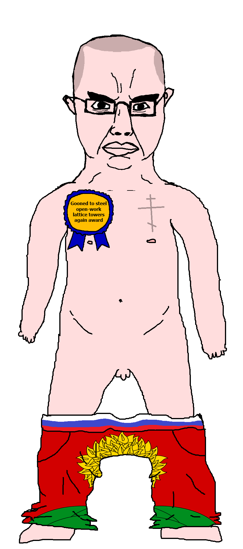 chudjak, chudjak front, obsessedchud, award, balding, building, christianity, eastern orthodox, flag, full body