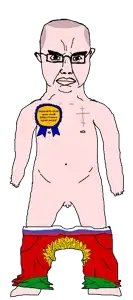 chudjak, chudjak front, obsessedchud, award, balding, building, christianity, eastern orthodox, flag, full body