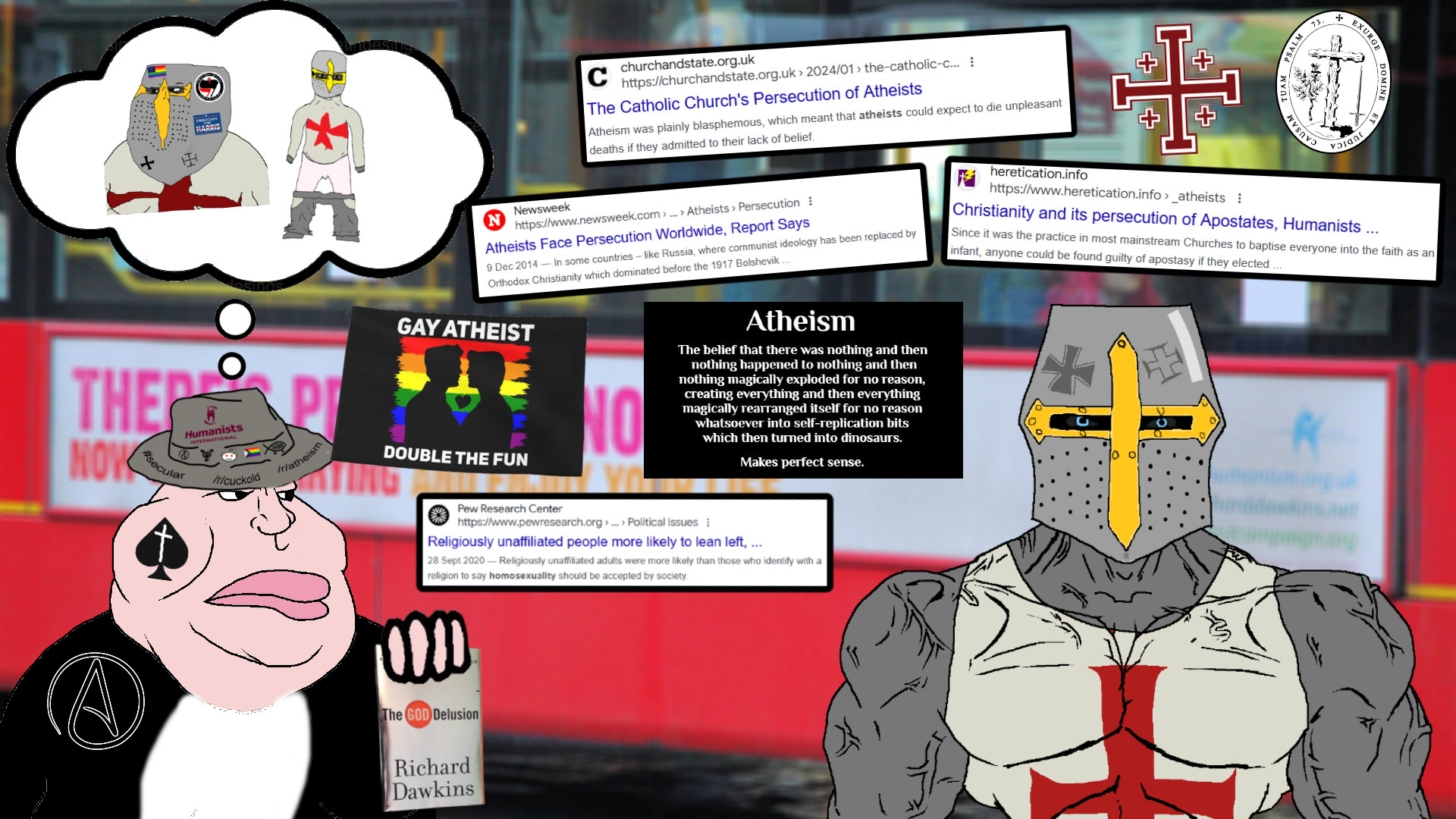 chudjak, meximutt, chudjak front, muscular chud, article, atheism, atheism (reddit), bloodshot eyes, catholic, catholicism