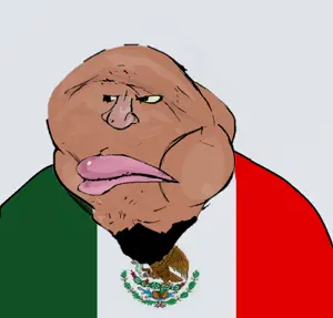 meximutt, bald, beard, mexican flag, muttimex, upside down, satoko houjou fan