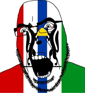 cobson, flag, full body, full head, glasses, hair, looking to the right, novosibirsk oblast, oblast, open mouth