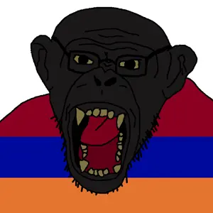 monkeyjak, armenigger, glasses, open mouth, rotten teeth, screaming, stubble, tongue, yellow sclera, yellow teeth