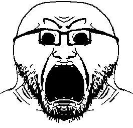 darkiplier, 1soyjak, angry, black eyes, dark, forehead lines, front view, glasses, mirrored, monochrome