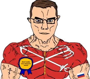 peter griffin, chudjak, chudjak front, muscular chud, anchor, animal, arm, award, bird, blue eyes