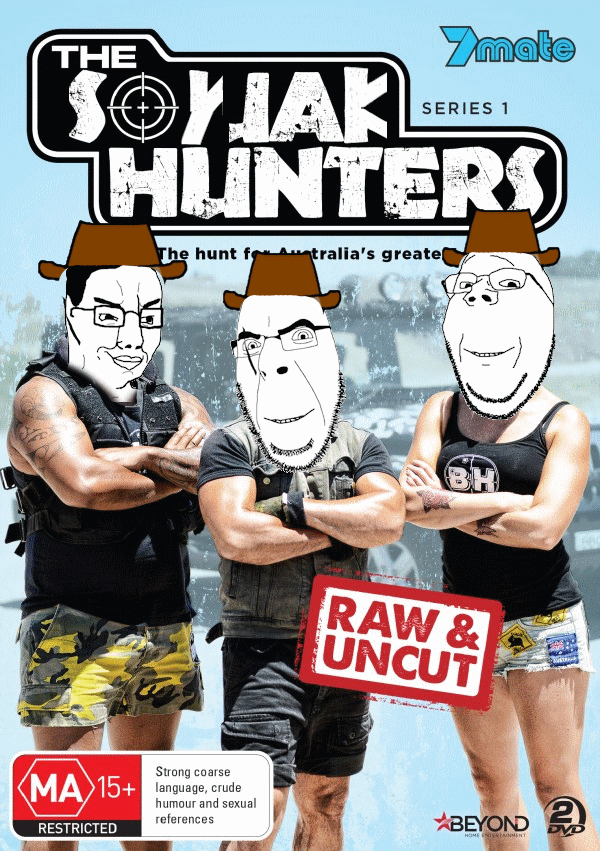 chudjak, cobson, gapejak, wholesome soyjak, 3soyjaks, australia, bogan, bogan hunters, buff, closed mouth