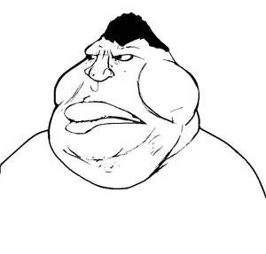 meximutt, angry, fat, hair, lips, obese, soyjak, yellow sclera