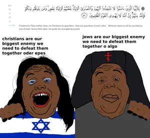 alicia, christianity, closed mouth, islam, judaism, kike, noon, open mouth, religion, yellow sclera