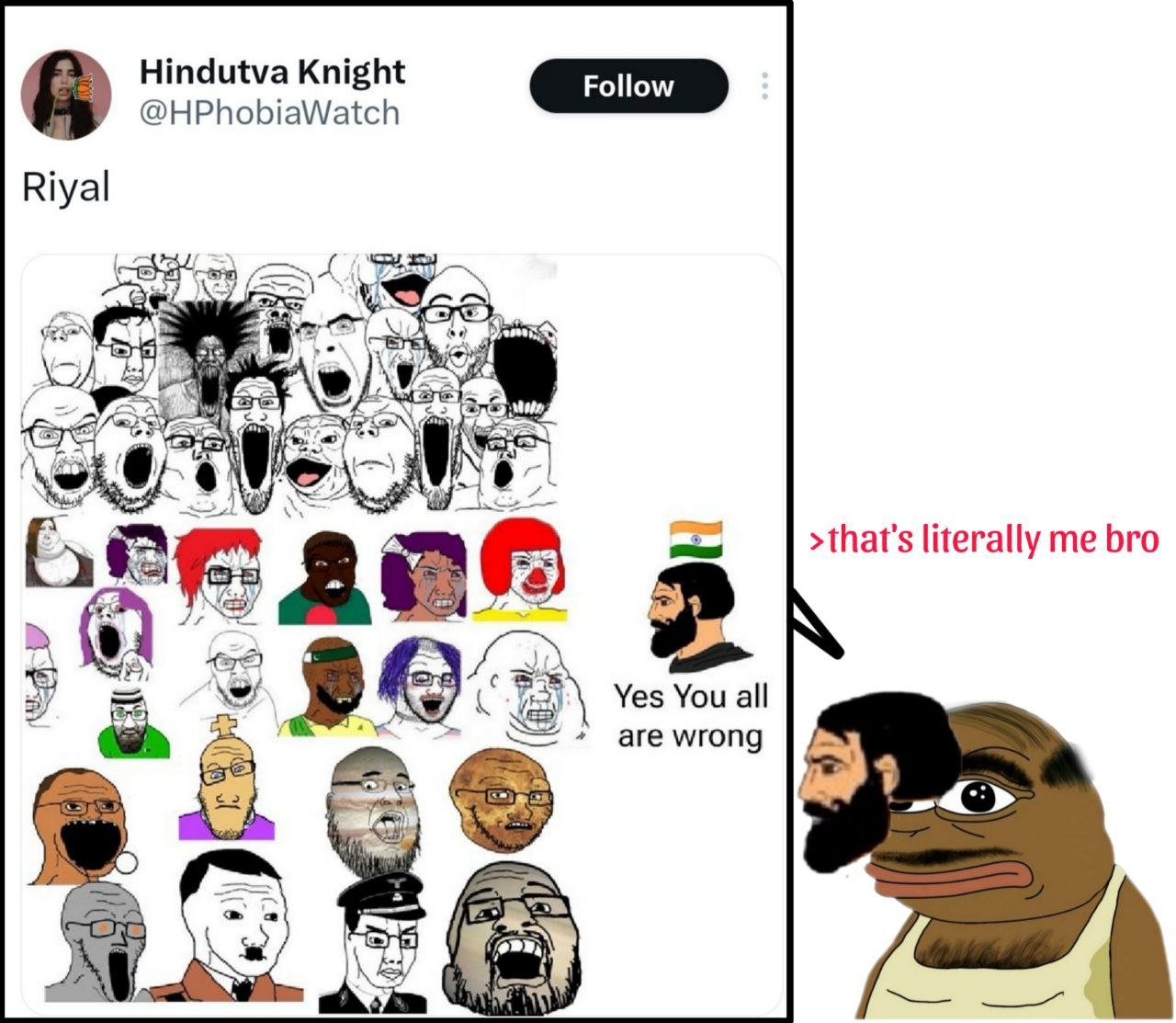 pepe, wojak, a24 slowburn soyjak, chudjak, cobson, cryboy soyjak, el perro rabioso, et, fatjak, feraljak
