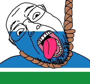 bernd, hanging troonjak, troonjak, ack, dead, flag, glasses, hair, hanging, oblast