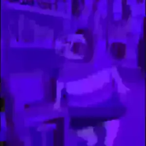 bernd, hanging troonjak, troonjak, colorjak, ack, animated, caramelldansen, full body, glasses, hair