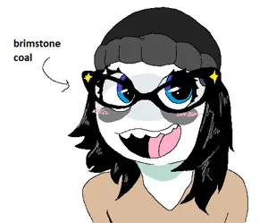 soytan, art, beanie, black hair, blush, clothes, coal, cute, drawfag, glasses