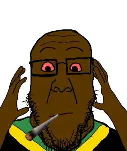 markiplier soyjak, ppp, ppplier, beard, black skin, bloodshot eyes, glasses, jamaica, nigger, niggerweed