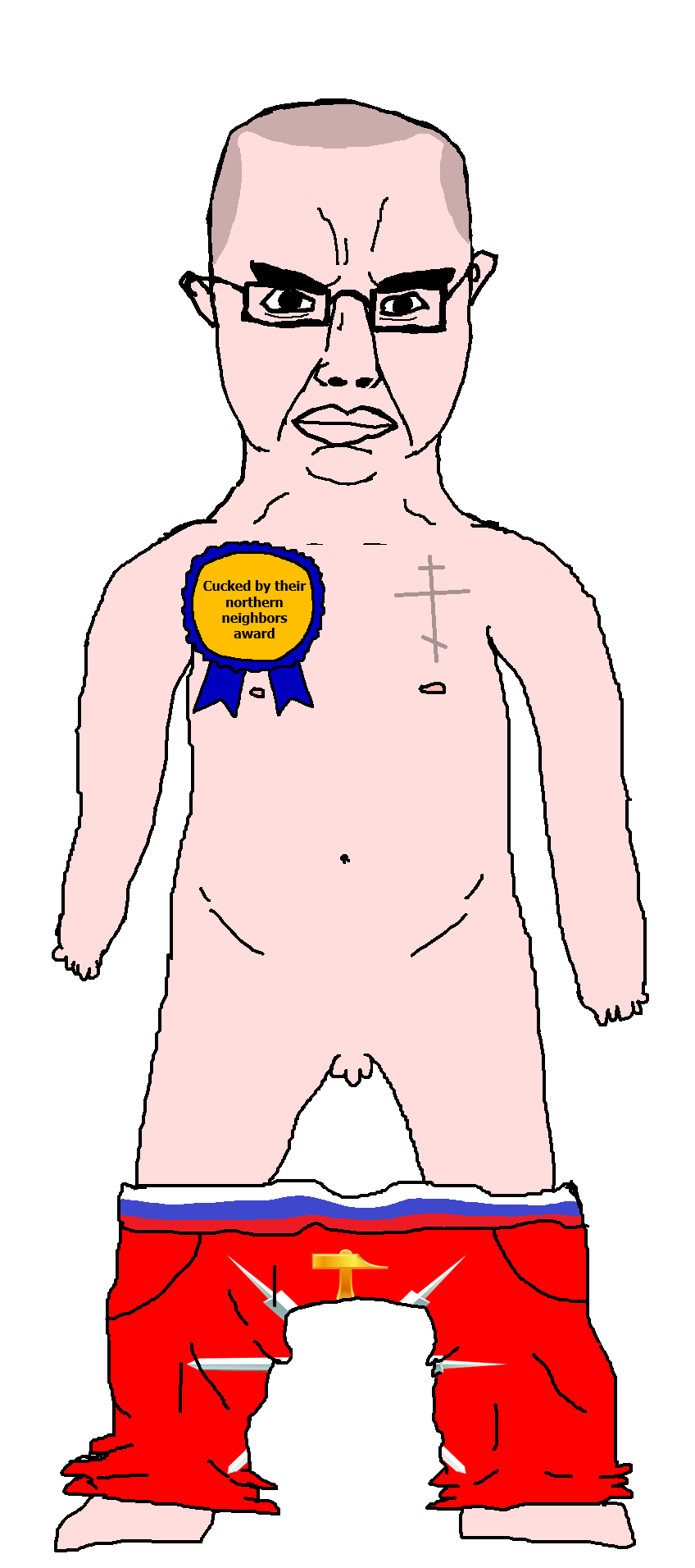 chudjak, chudjak front, obsessedchud, award, balding, christianity, cuck, eastern orthodox, flag, full body