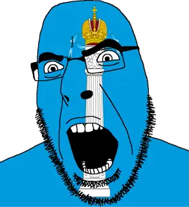 cobson, crown, flag, full head, glasses, hair, looking to the right, oblast, open mouth, russia