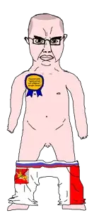 chudjak, chudjak front, obsessedchud, award, balding, christianity, flag, full body, glasses, hair