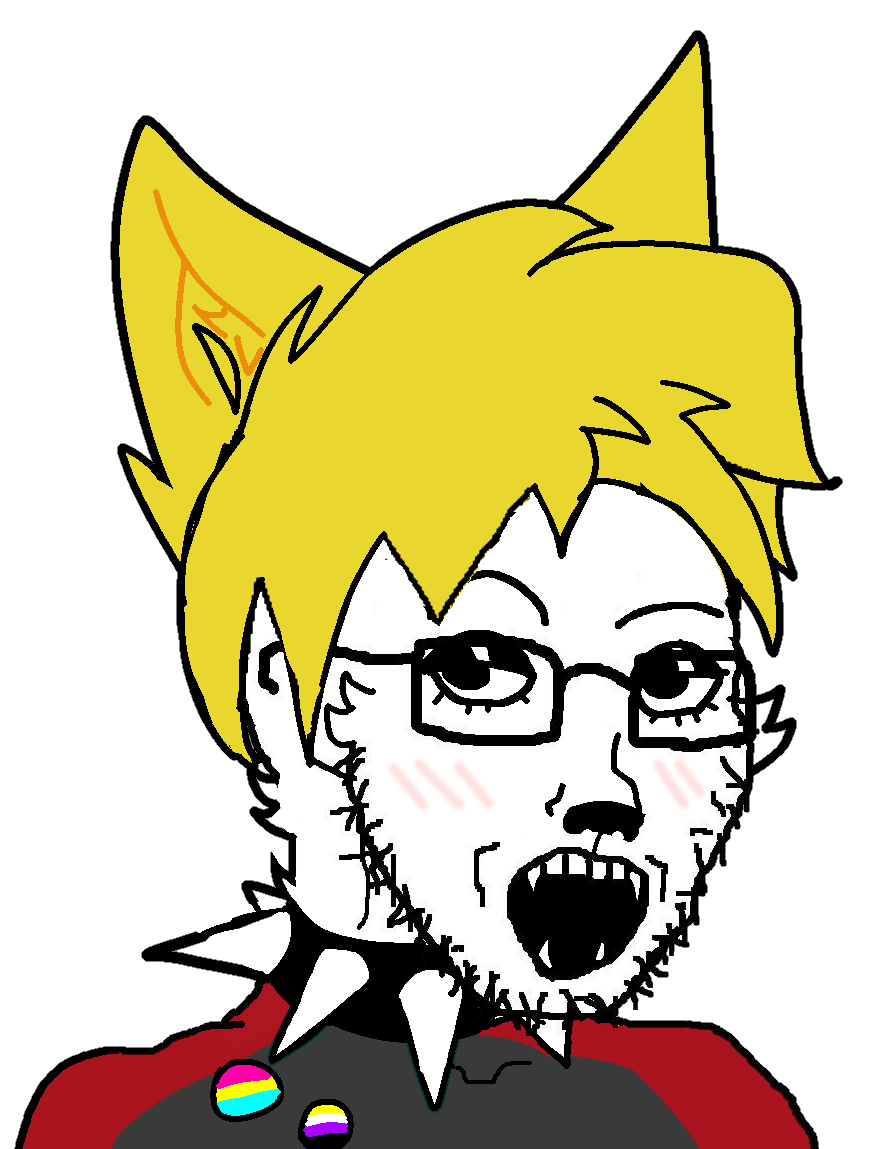 nate higgers, soyak, natejak, blush, collar, eyelashes, eyeshadow, fangs, furry, gay