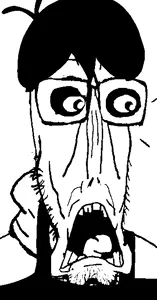 markiplier soyjak, soyak, doctos, euromutt, euromutt, beard, glasses, hair, mutt, open mouth