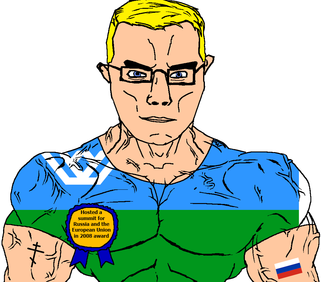 chudjak, chudjak front, muscular chud, 2008, arm, autonomous okrug, award, blonde hair, blue eyes, buff