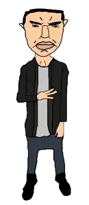 chudjak, unbotheredchud, boot, hair, jacket, jeans, shoe, transparent background, update him please, white skin
