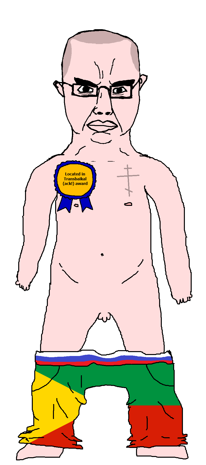 chudjak, chudjak front, obsessedchud, ack, award, balding, christianity, eastern orthodox, flag, full body