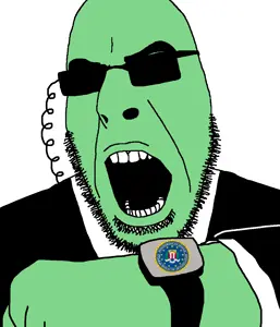 cobson, central intelligence agency, clothes, fed, federal bureau of investigation, glasses, glowing, hands, holding object, open mouth