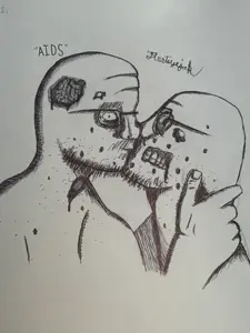 fisheyejak, flartson, flarteyejak, soytober, soytober 2024, 2soyjaks, aids, arm, art, drawfag