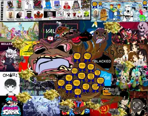esl fnf pedo, chudjak, jartycuck, slopjak, award, bloodshot eyes, gizzard, troonslop, virgin vs chad, friday night funkin'