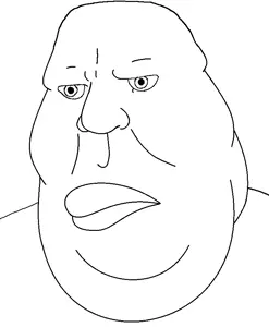 cobson, meximutt, muttson, muttverse, angry, chin, closed mouth, double chin, fat, obese