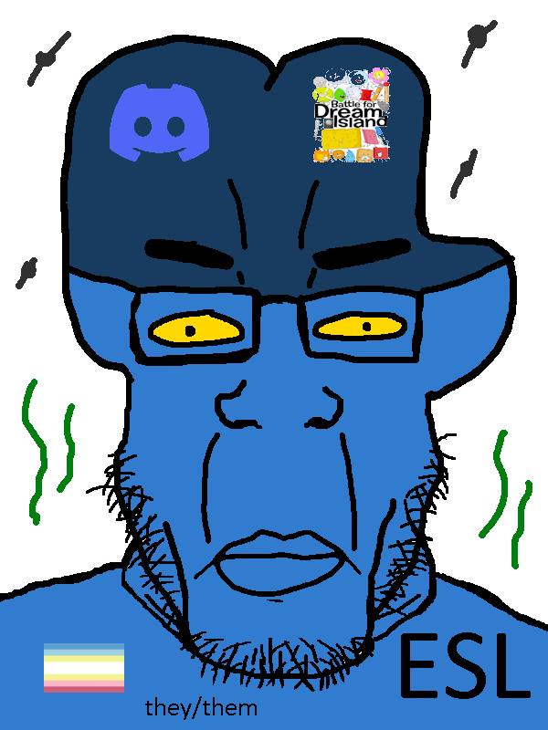 chudjak, markiplier soyjak, chudplier, esl pedo league, bfdi trinidadian pedo, closed mouth, discord, esl, four (battle for dream island), glasses