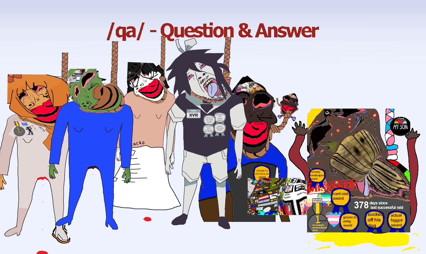 abbie, mymy schoppenboer, nate higgers, pepe, pepelaugh, soytan, bernd, chudjak, feraljak, meximutt