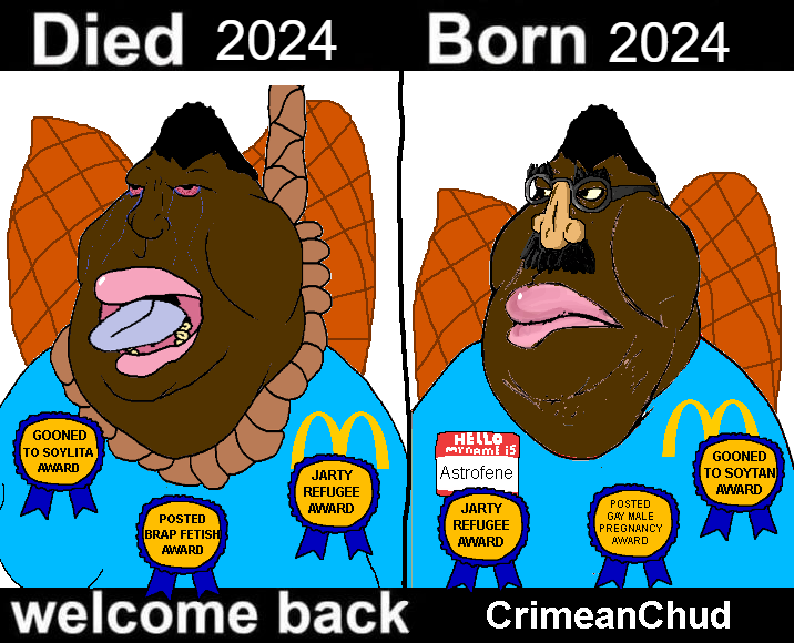 meximutt, 2024, 2soyjaks, ack, black skin, closed mouth, crimean tatar, gooner, hanging, jakparty soy