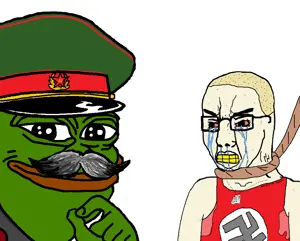 joseph stalin, pepe, chudjak, /pol/, acne, amphibian, animal, blonde hair, clothes, communism